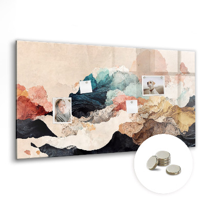 Memobord keuken Abstract landschap