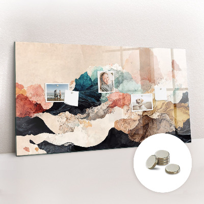 Memobord keuken Abstract landschap