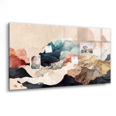 Memobord keuken Abstract landschap