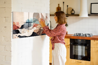 Memobord keuken Abstract landschap