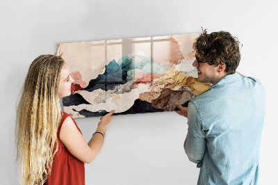 Memobord keuken Abstract landschap