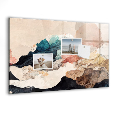 Memobord keuken Abstract landschap
