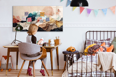 Memobord keuken Abstract landschap