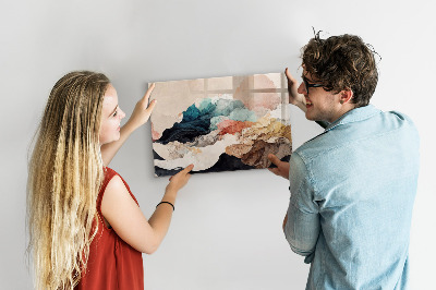 Memobord keuken Abstract landschap