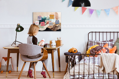 Memobord keuken Abstract landschap