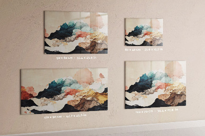 Memobord keuken Abstract landschap