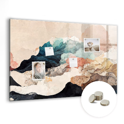 Memobord keuken Abstract landschap
