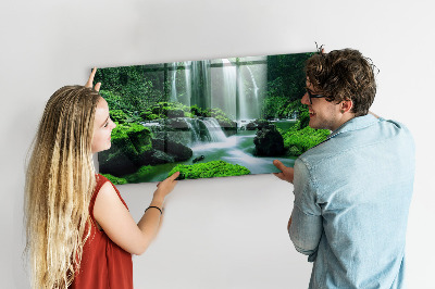 Memobord keuken Waterval tussen het mos