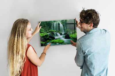 Memobord keuken Waterval tussen het mos