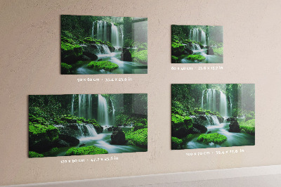 Memobord keuken Waterval tussen het mos