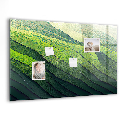 Magnet board Abstracte groene velden