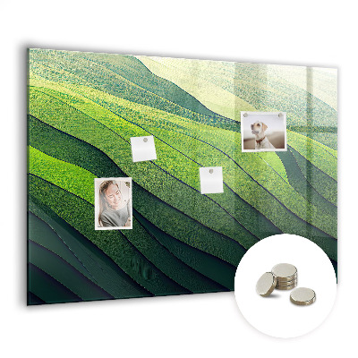 Magnet board Abstracte groene velden