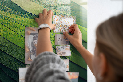 Magnet board Abstracte groene velden