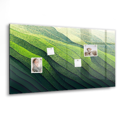 Magnet board Abstracte groene velden