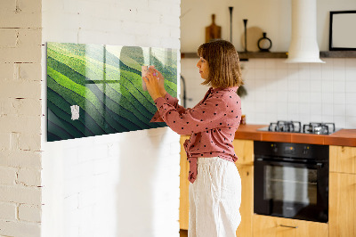 Magnet board Abstracte groene velden