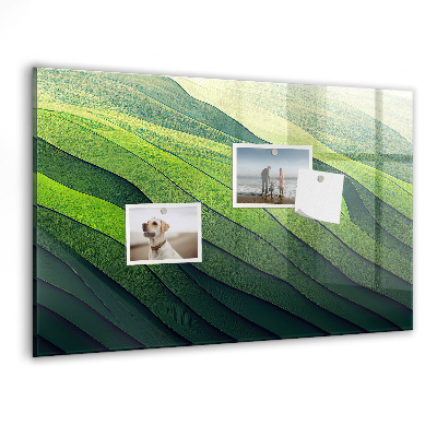 Magnet board Abstracte groene velden
