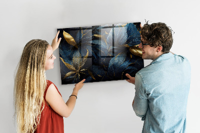 Magnetisch wandbord Decoratieve bloemen