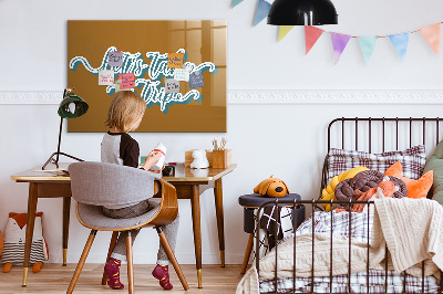 Memobord keuken Laten we op reis gaan