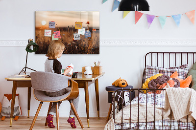 Magnet board Zonsopgang op het veld