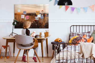 Magnet board Zonsopgang op het veld