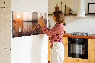 Magnet board Zonsopgang op het veld