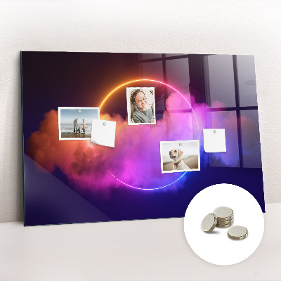 Magnetisch wandbord 3D-rookabstractie