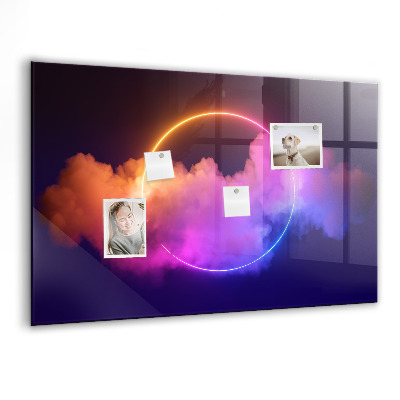 Magnetisch wandbord 3D-rookabstractie