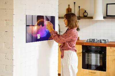 Magnetisch wandbord 3D-rookabstractie