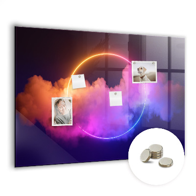 Magnetisch wandbord 3D-rookabstractie