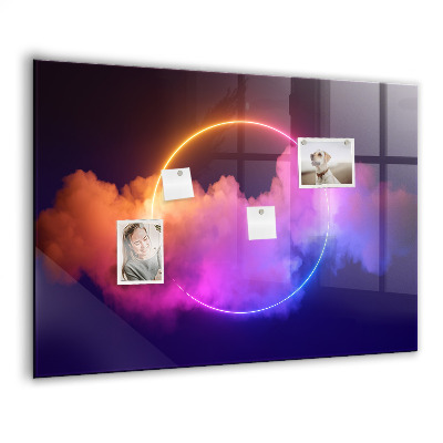 Magnetisch wandbord 3D-rookabstractie