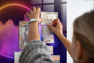 Magnetisch wandbord 3D-rookabstractie