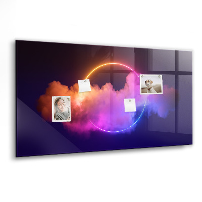 Magnetisch wandbord 3D-rookabstractie