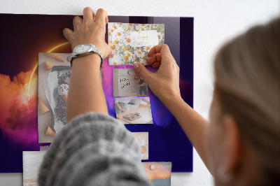 Magnetisch wandbord 3D-rookabstractie