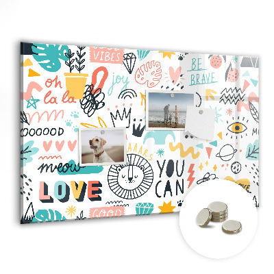 Magnet board Foto's schetsen