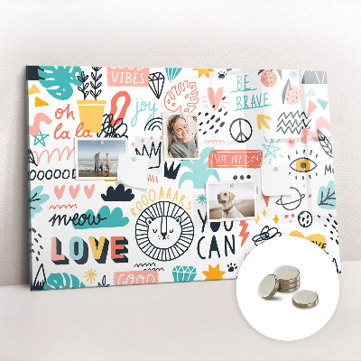 Magnet board Foto's schetsen