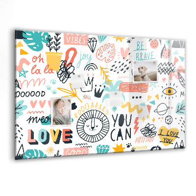 Magnet board Foto's schetsen