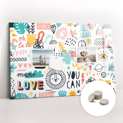 Magnet board Foto's schetsen