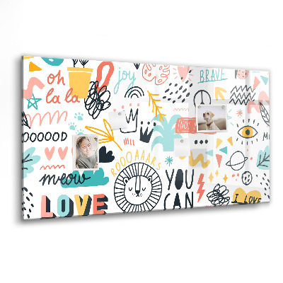 Magnet board Foto's schetsen