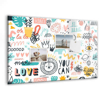 Magnet board Foto's schetsen