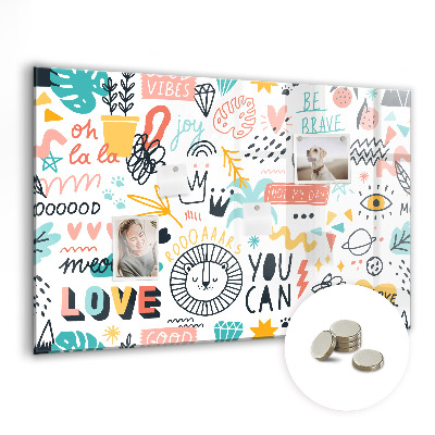 Magnet board Foto's schetsen