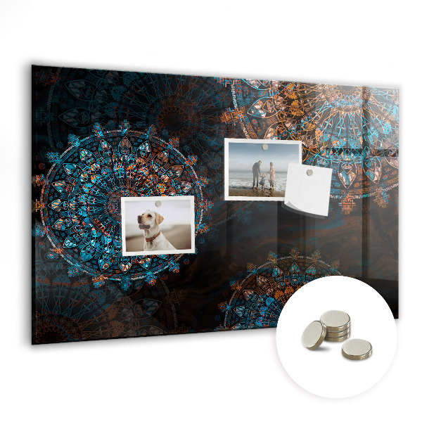 Magnetisch wandbord Mandala-patroon