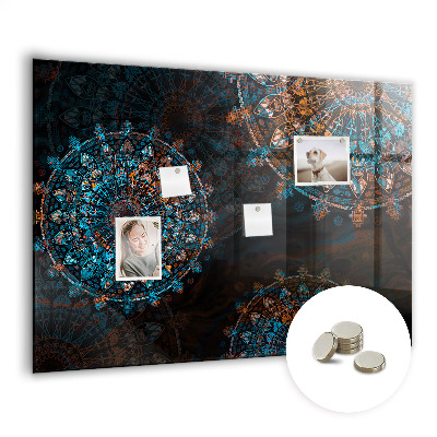 Magnetisch wandbord Mandala-patroon