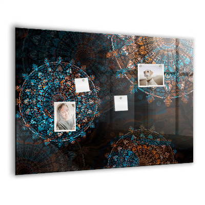 Magnetisch wandbord Mandala-patroon