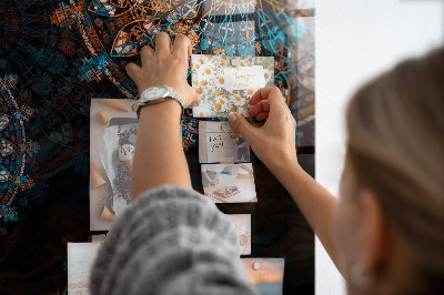 Magnetisch wandbord Mandala-patroon