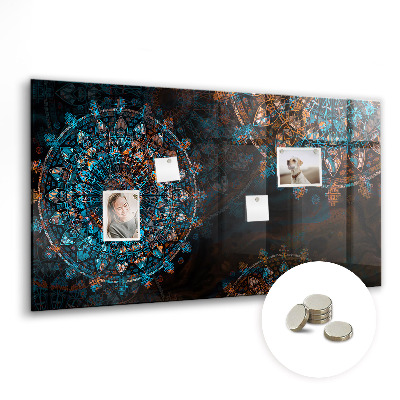Magnetisch wandbord Mandala-patroon