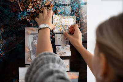 Magnetisch wandbord Mandala-patroon