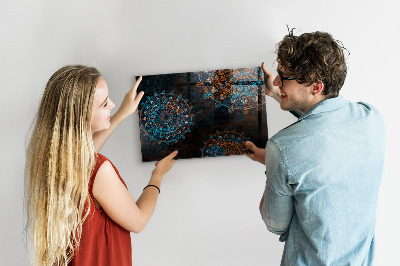 Magnetisch wandbord Mandala-patroon