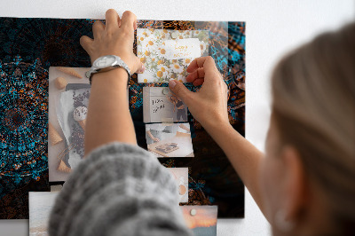 Magnetisch wandbord Mandala-patroon