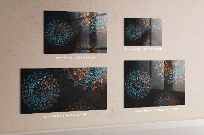 Magnetisch wandbord Mandala-patroon