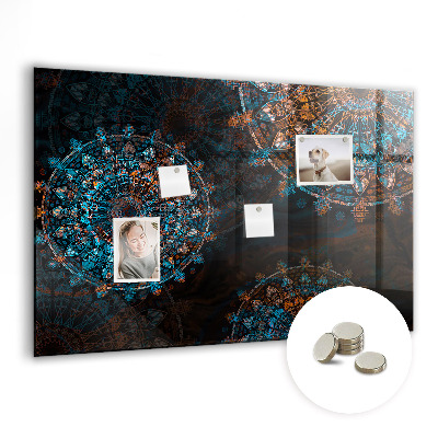 Magnetisch wandbord Mandala-patroon